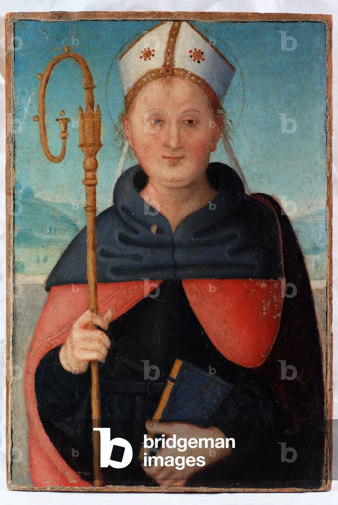 Saint, detail of the predella of the St Augustine Altarpiece, c.1502-15 (oil & tempera on board)