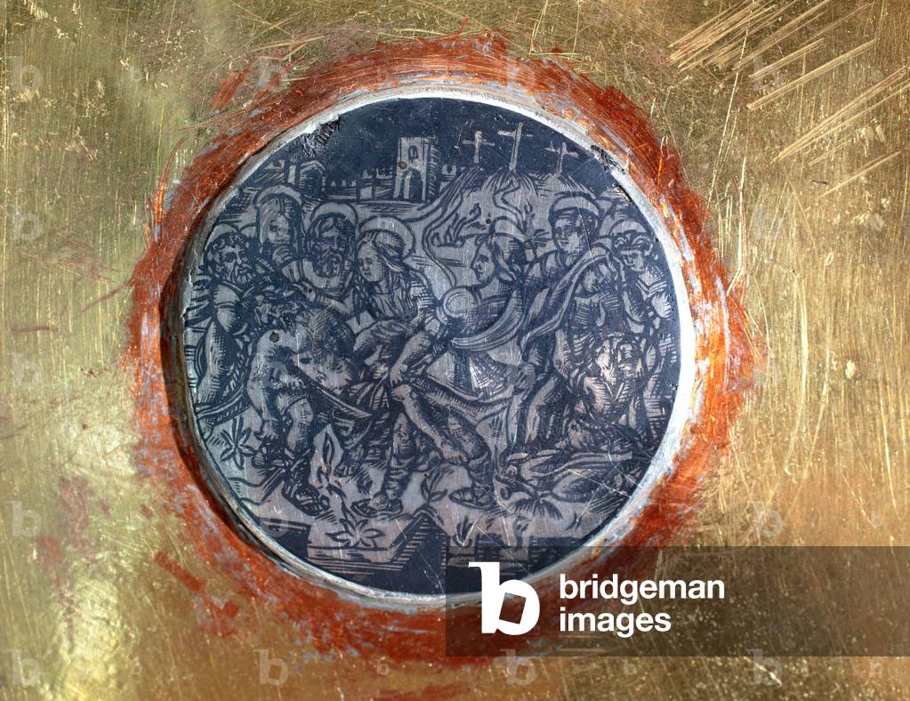 Transport of Jesus Christ to the tomb, c.1520-1520 (gilded silver; niello)