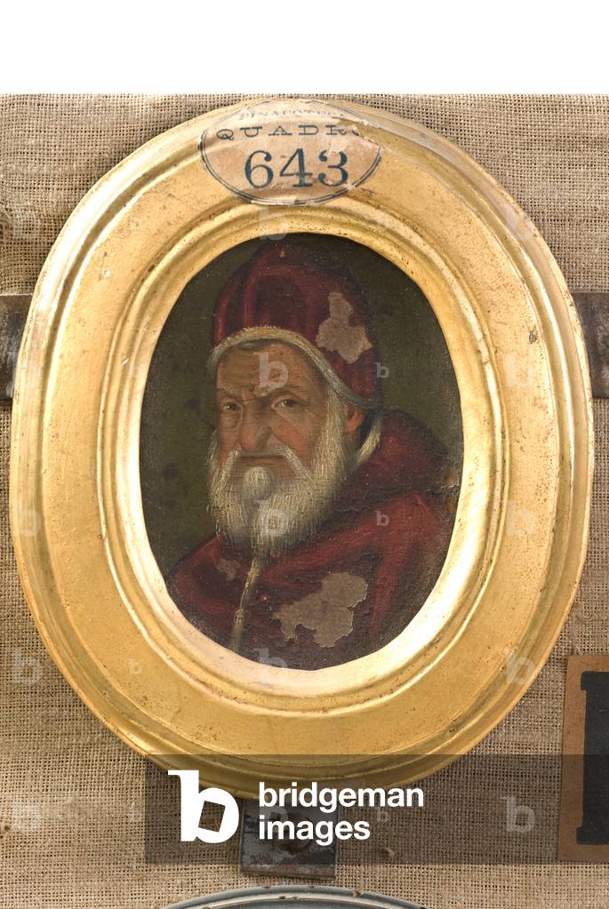 Portrait of Pope Sixtus V, c.1700-1799 (oil on copper)