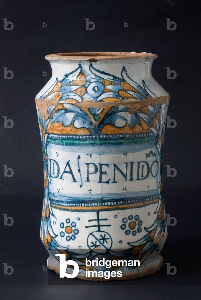 Albarello, c.1600-1650 (painted majolica)