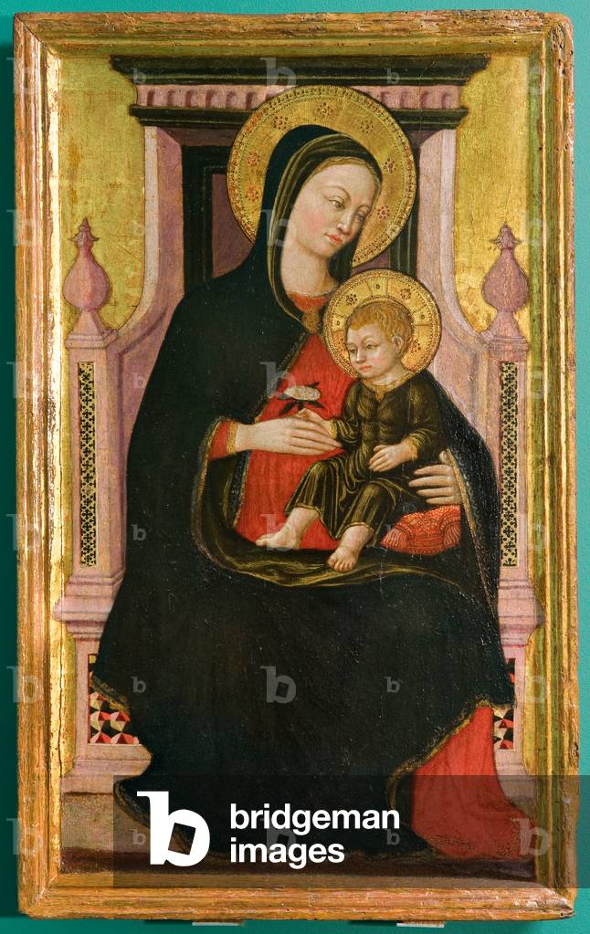 Madonna and Child Jesus Enthroned, detail, c.1460 (tempera on panel)