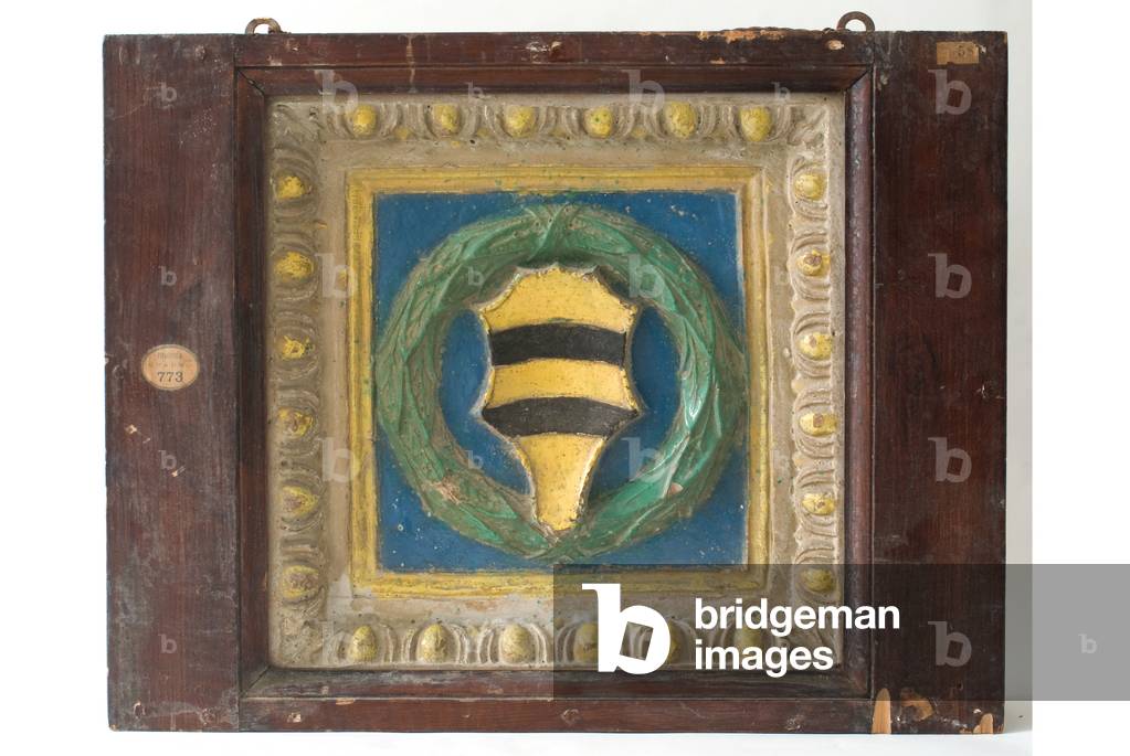 Coat of arms of the family Baldeschi, c.1500-1521 (painted terracotta)