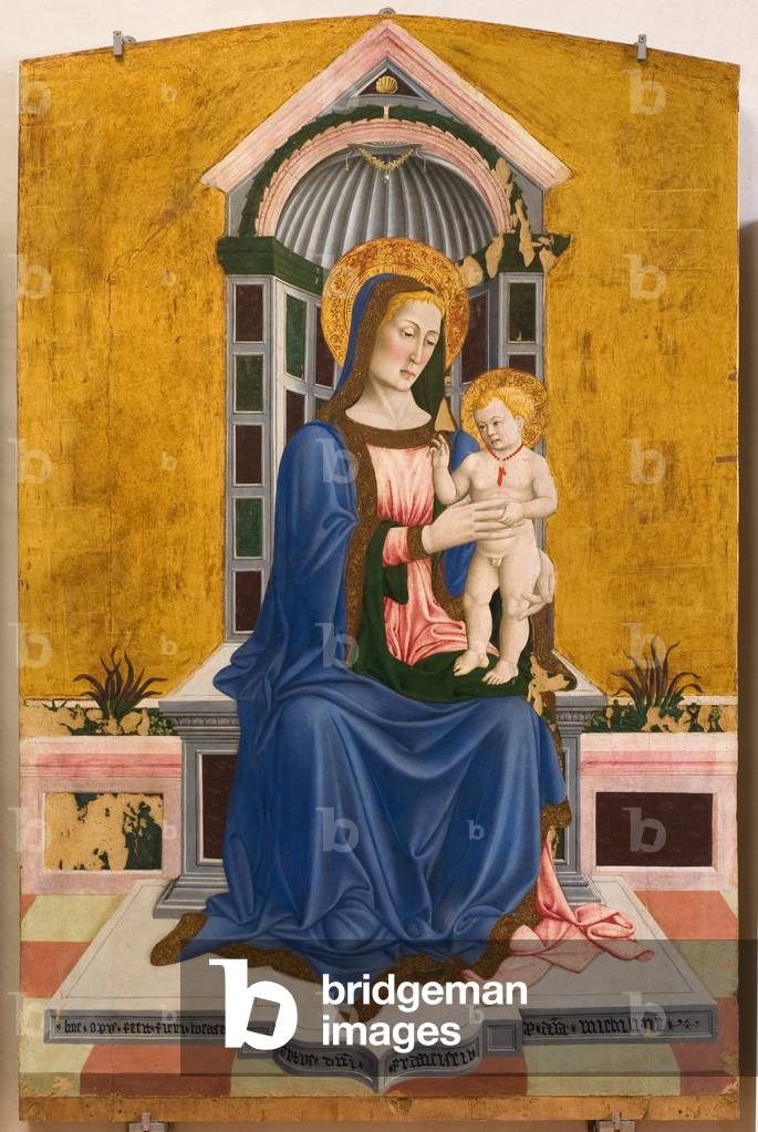 Madonna and Child Jesus,detail,  c.1464-1470 (tempera on board)