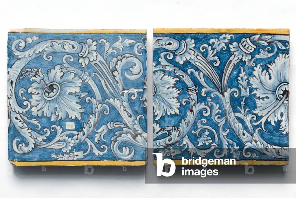 floral motifs, c.1520 (painted ceramic)