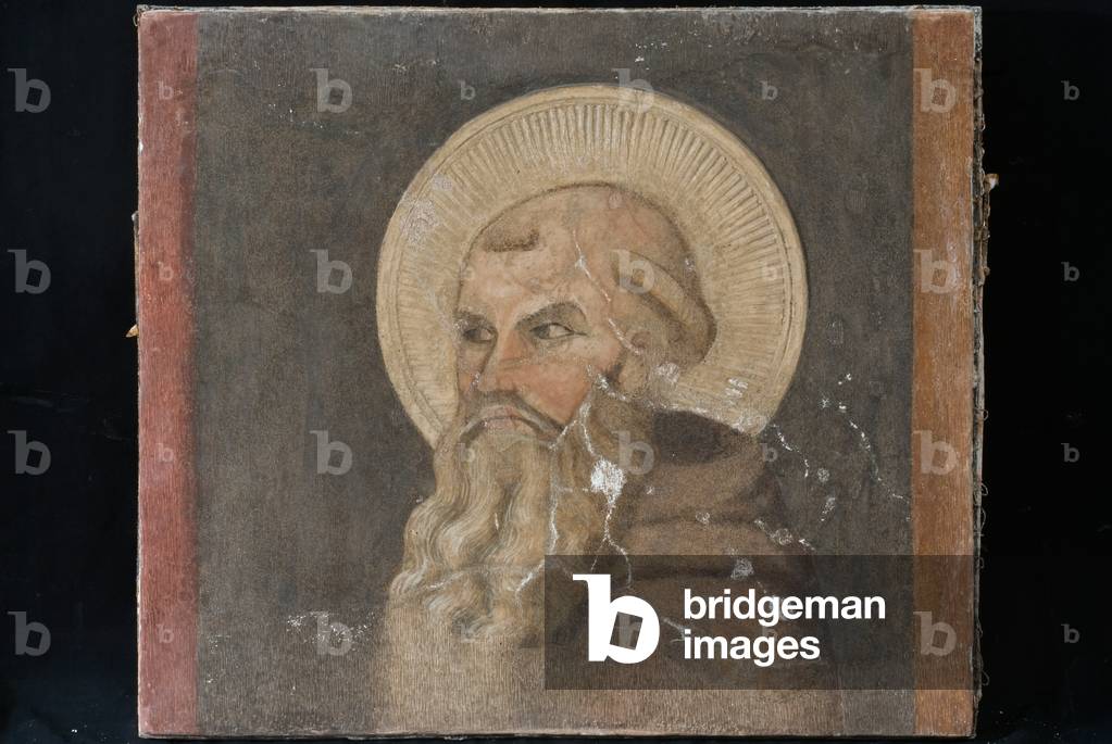 St. Anthony Abbot, c.1340-1350 (staccato fresco)