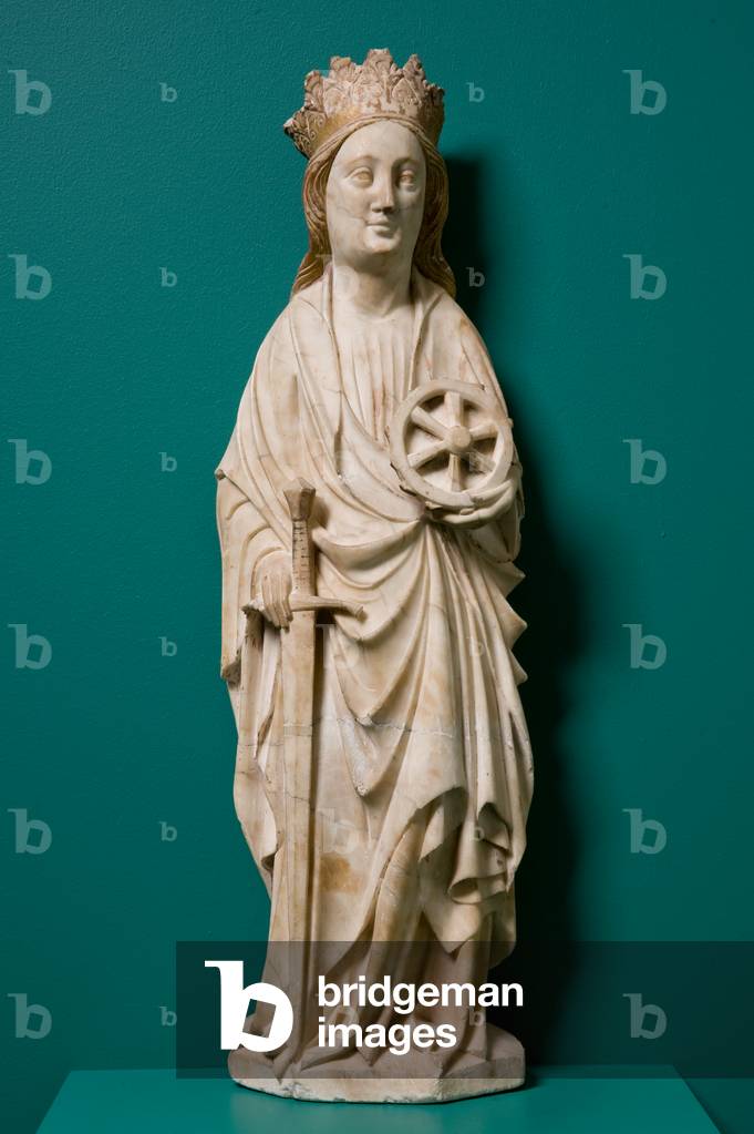 Saint Catherine of Alexandria, c.1400-1420 (sculpted marble)