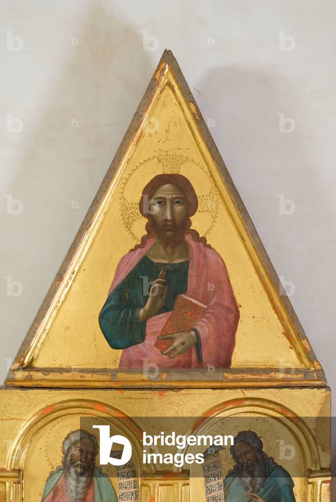 Jesus Christ Blessing, detail, c.1315-18 (tempera on board)