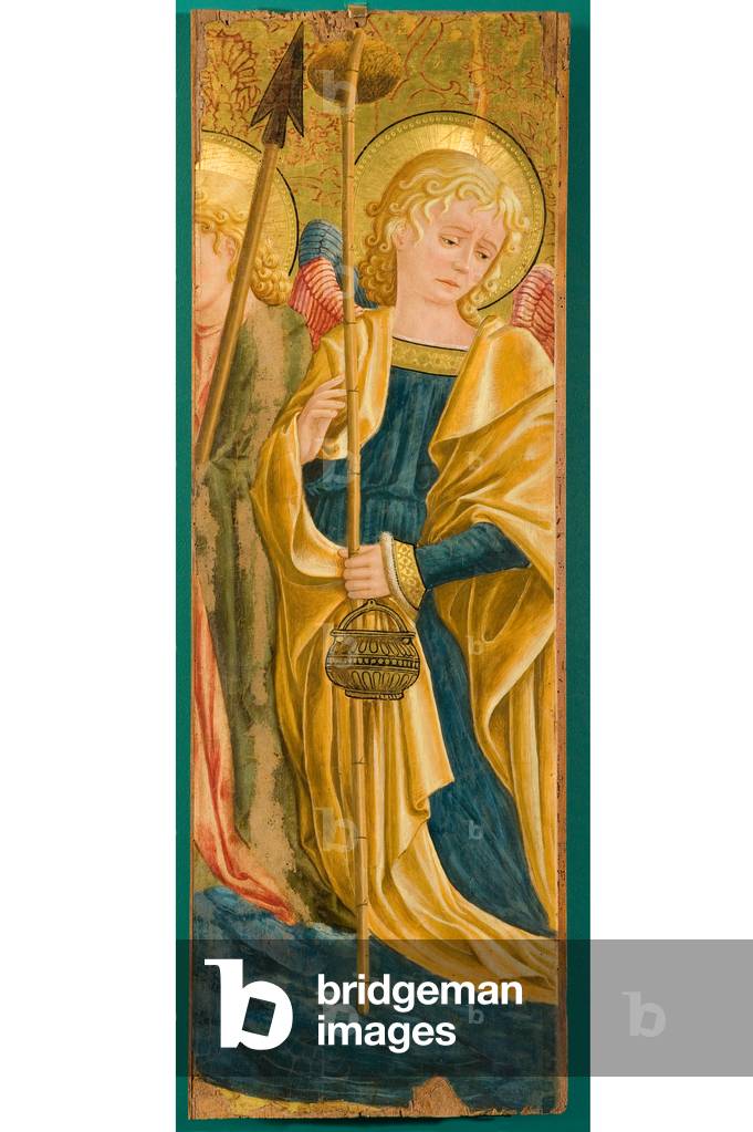 Angels with symbols of passion, c.1470-75 (tempera on board)