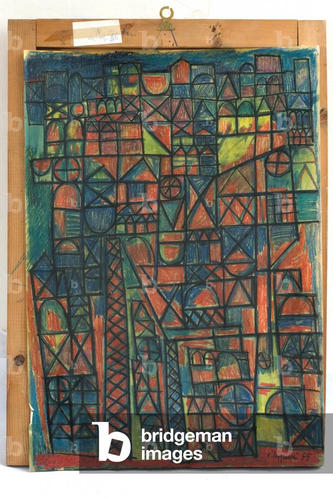 North Mine, 1955 (w/c and crayon on paper)