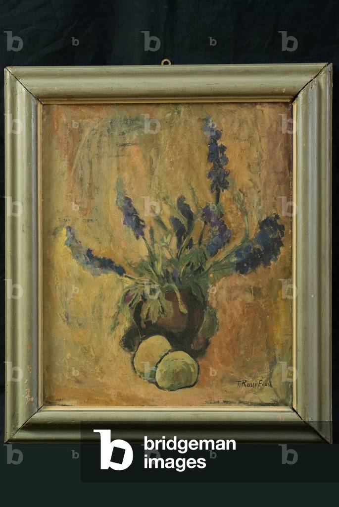 Flower pot, c.1930-1950 (oil on plywood)