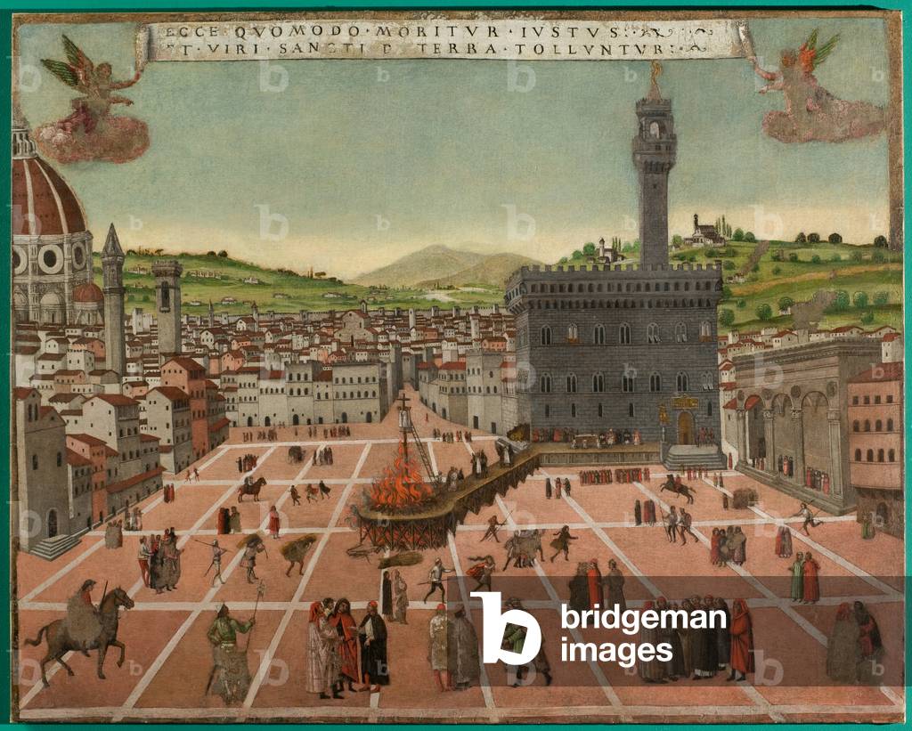 Torture of Fra' Girolamo Savonarola, c.1500-1510 (tempera on canvas)