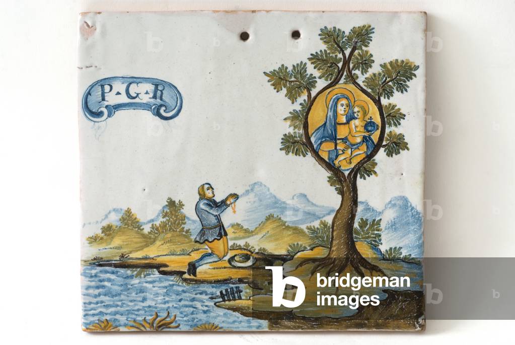 Our Lady of the Bagni of Deruta, c.1700-1799 (painted ceramic)