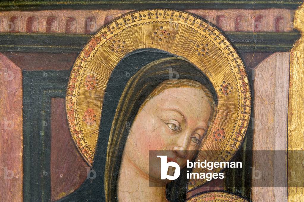 Madonna and Child Jesus Enthroned, detail, c.1460 (tempera on panel)