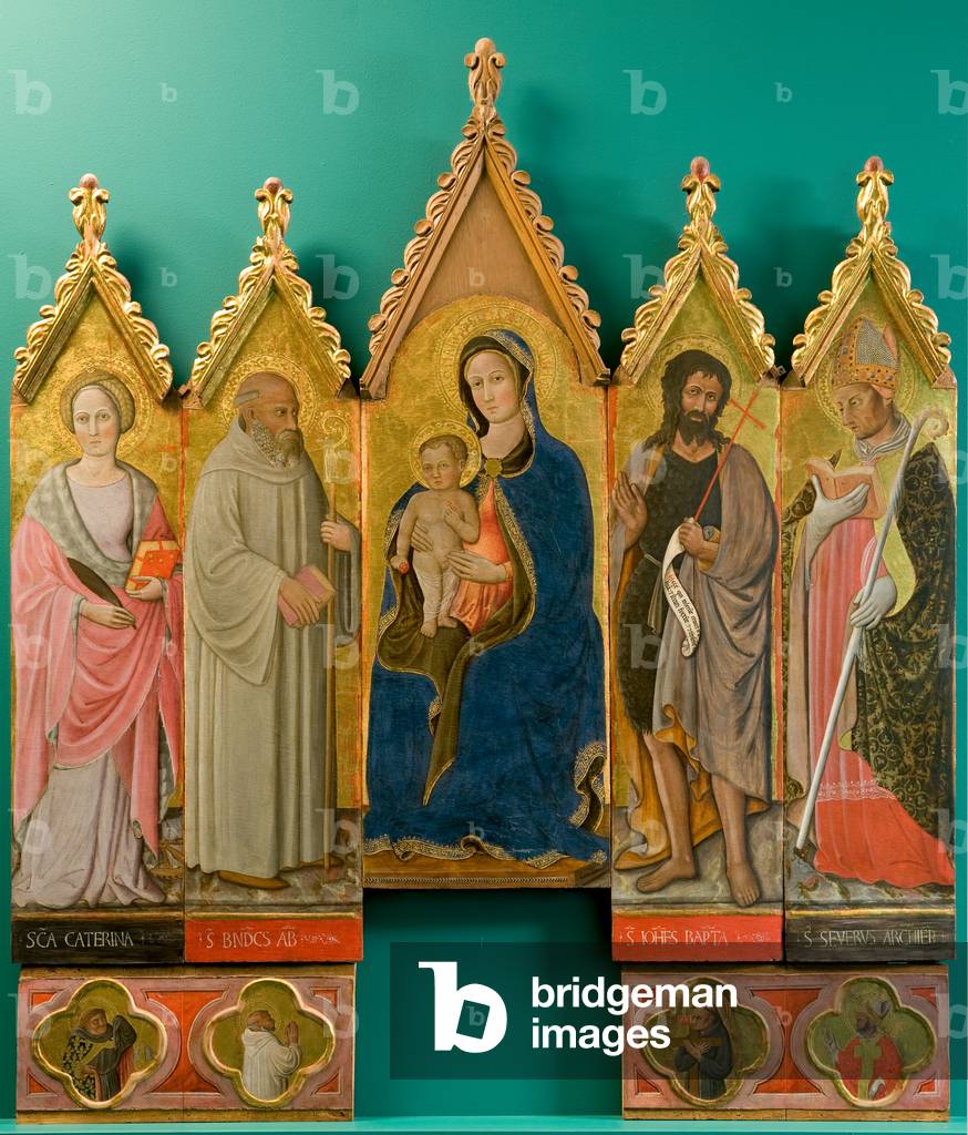 Madonna and Child Jesus and Saints, c.1436-39 (tempera on board)