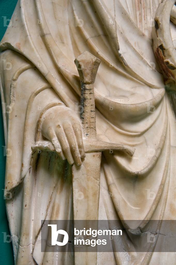 Saint Catherine of Alexandria (detail), c.1400-1420 (sculpted marble)
