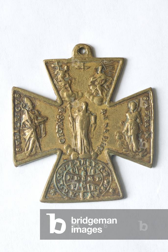 St. Ulderic triumphant, c.1500-1599 (gilded metal)