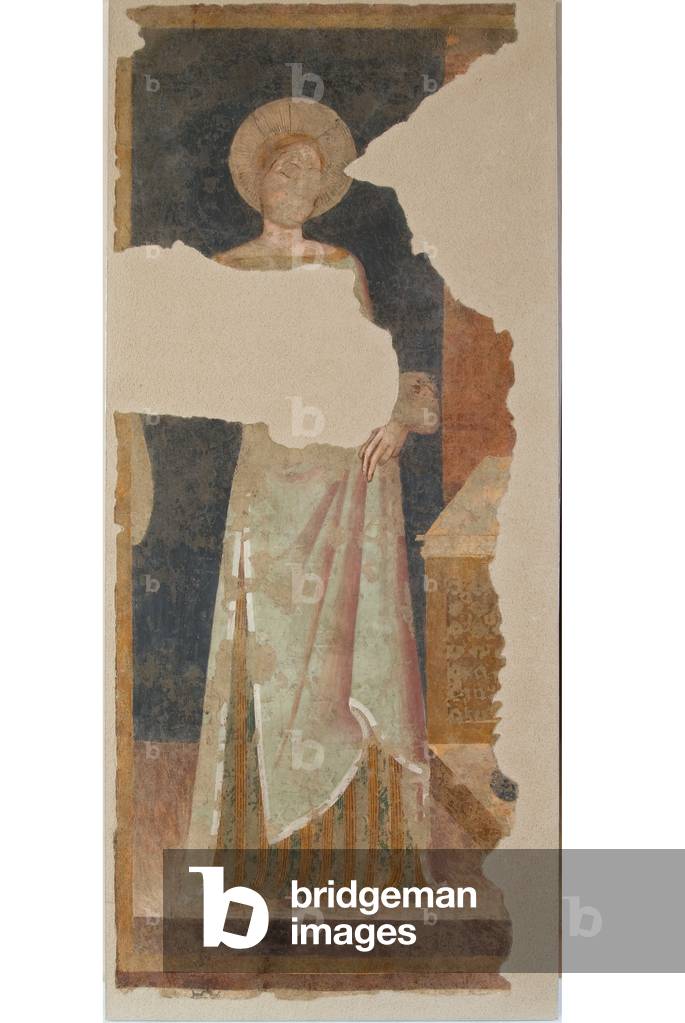 Saint Elizabeth of Hungary, c.1340-1350 (staccato fresco applied on areolam)