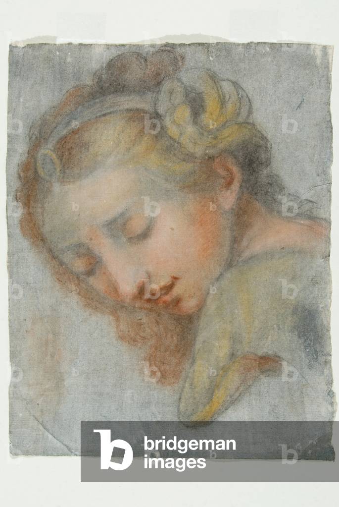 Mary of Cleofa (?), c.1650-1750 (pastel, charcoal and blood on paper)