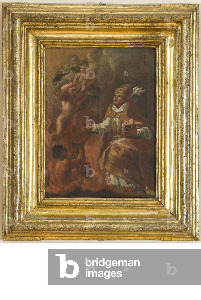 Saint Gregory inspired by the Holy Spirit, c.1650-1674 (oil on board)