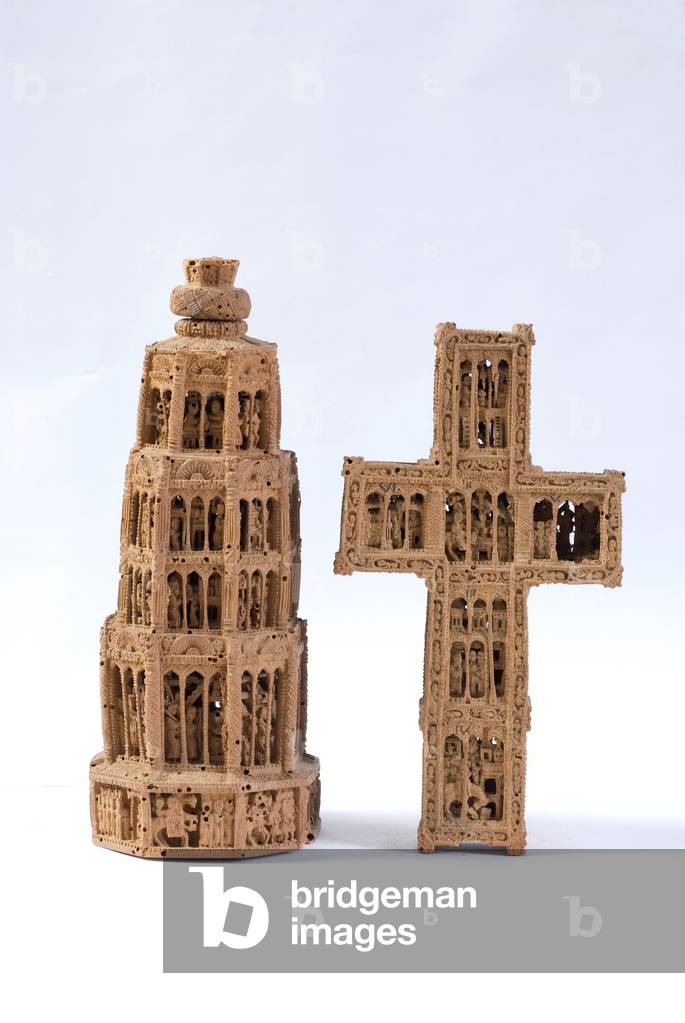 Episodes of the life of Jesus Christ and Our Lady (carved wood)