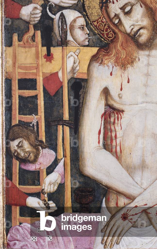 Jesus Christ in Piety and symbols of passion, c.1420-1430 (tempera on table)
