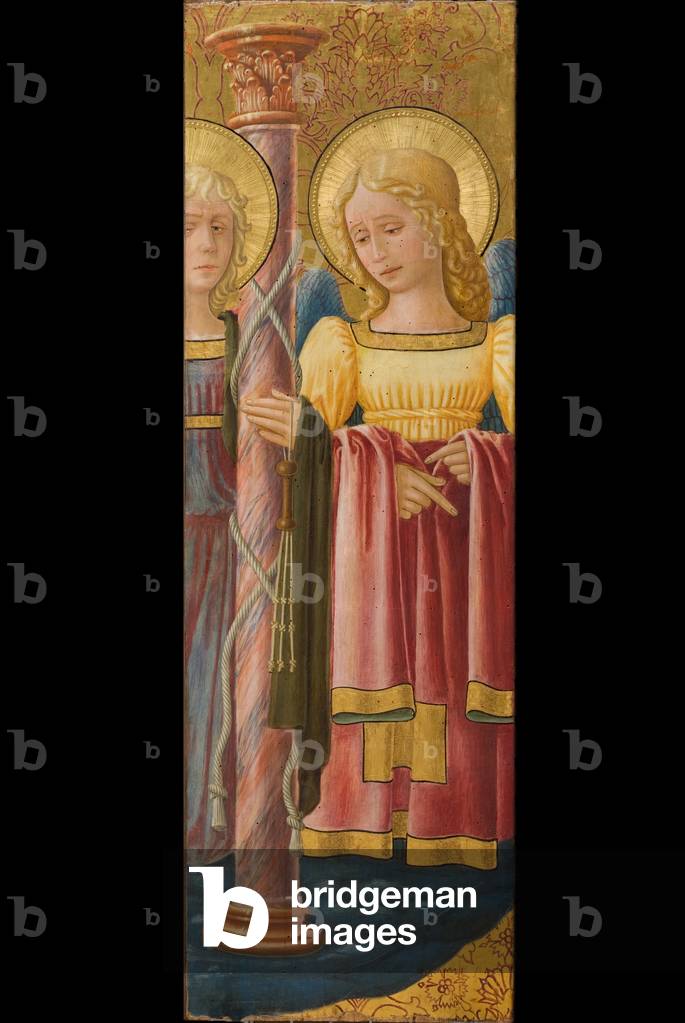 Angels with symbols of passion, c.1470-75 (tempera on board)