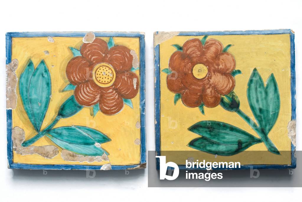 floral motifs, c.1520 (painted ceramic)