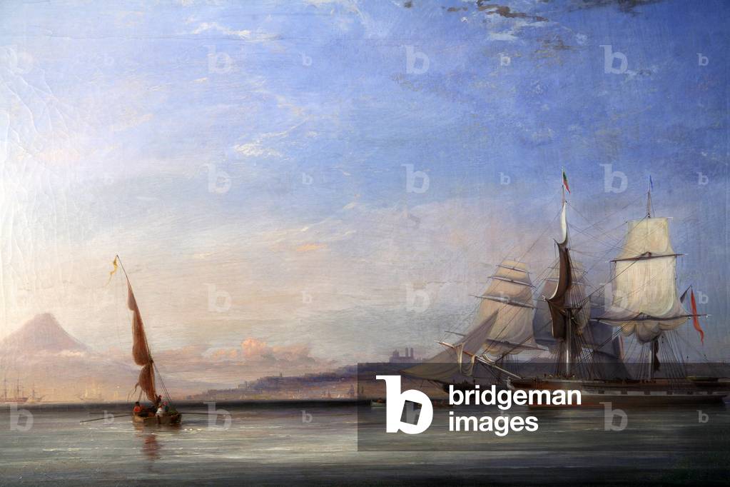 Shipping off Messina, 1851 (oil on canvas)