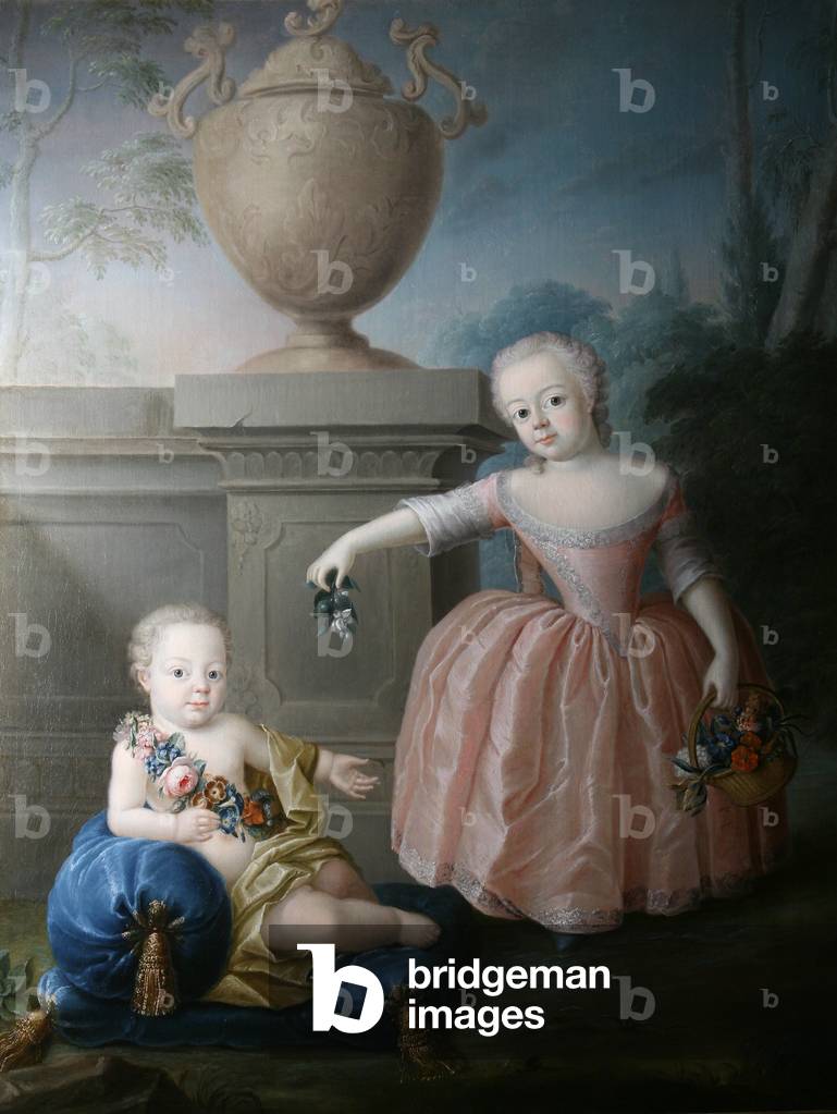 Amilia Carolina Henriette Reuszin and Heinrich XXXVII Jungere Reusz, 1748 (oil on canvas)