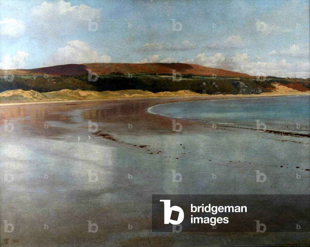 Oxwich Bay, Gower, 1907 (oil on canvas)