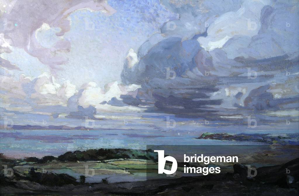 Oxwich Bay (oil on canvas)