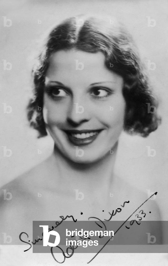 Adele Dixon portrait, signed 1933