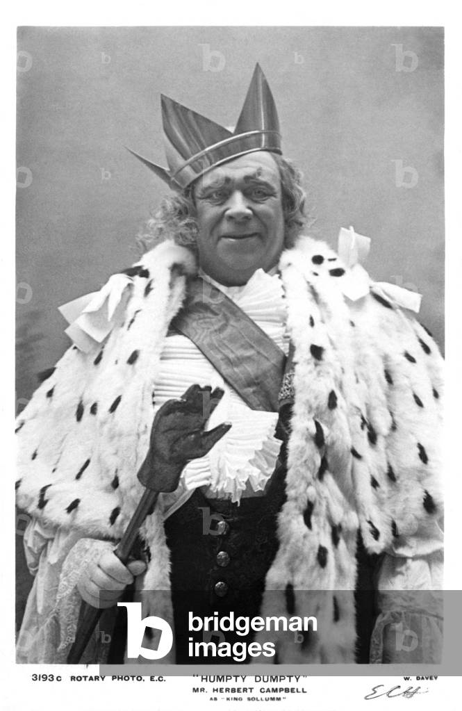 Herbert Campbell, English music hall comedian and one half of a long-term double act with Dan Leno at the Theatre Royal, Drury Lane, London