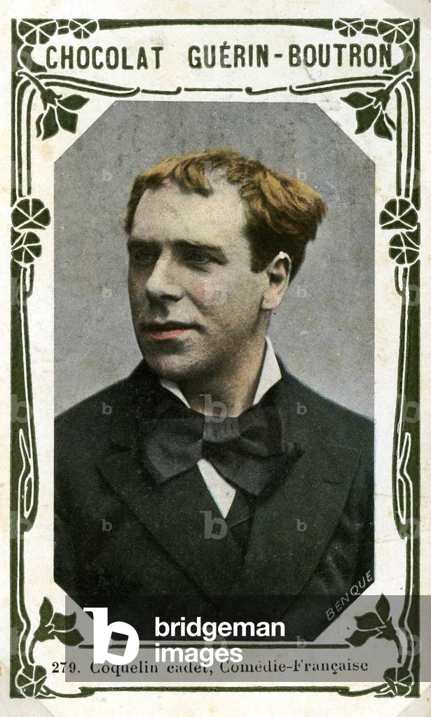 Coquelin cadet (Ernest Alexandre Honoré Coquelin), French stage actor of the Comédie Française, 16 May 1848 - 8 February 1909