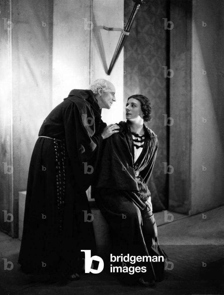 John Gielgud and Campbell Gullan  as Romeo and Friar Lawrence  in William Shakespeare's 'Romeo and Juliet'