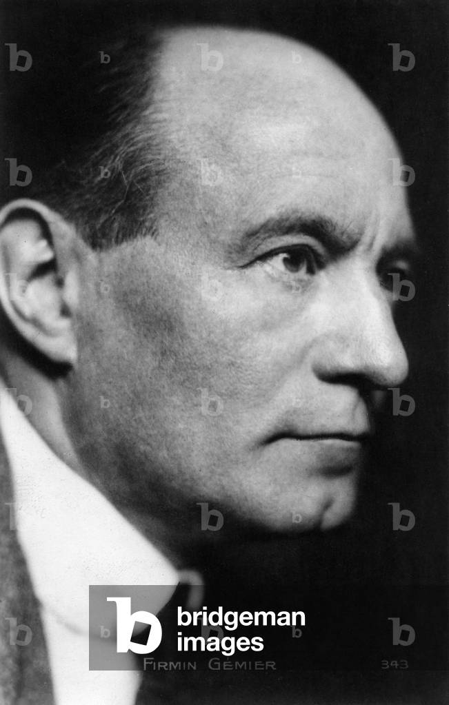 Firmin Gémier (Firmin Tonnerre) - portrait of the French actor, 21 February 1869 - 1933