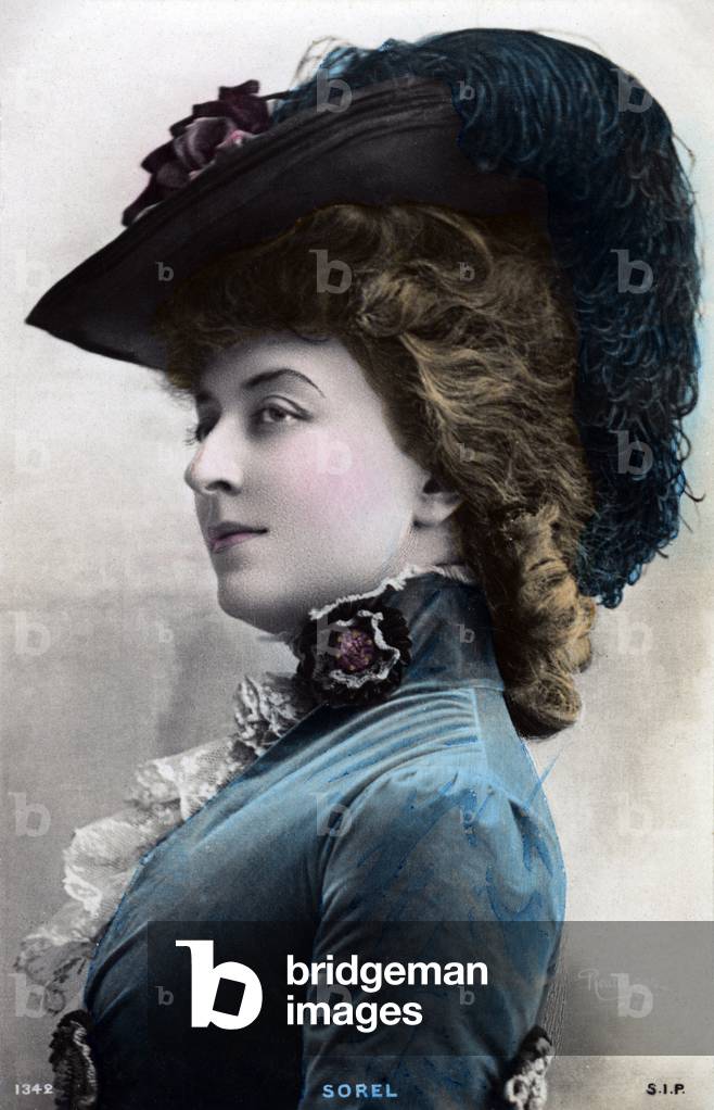 Cécile Sorel (Cécile Emilie Seurre), French stage actress of the Comédie Française, 17 September 1873 - 3 September 1966
