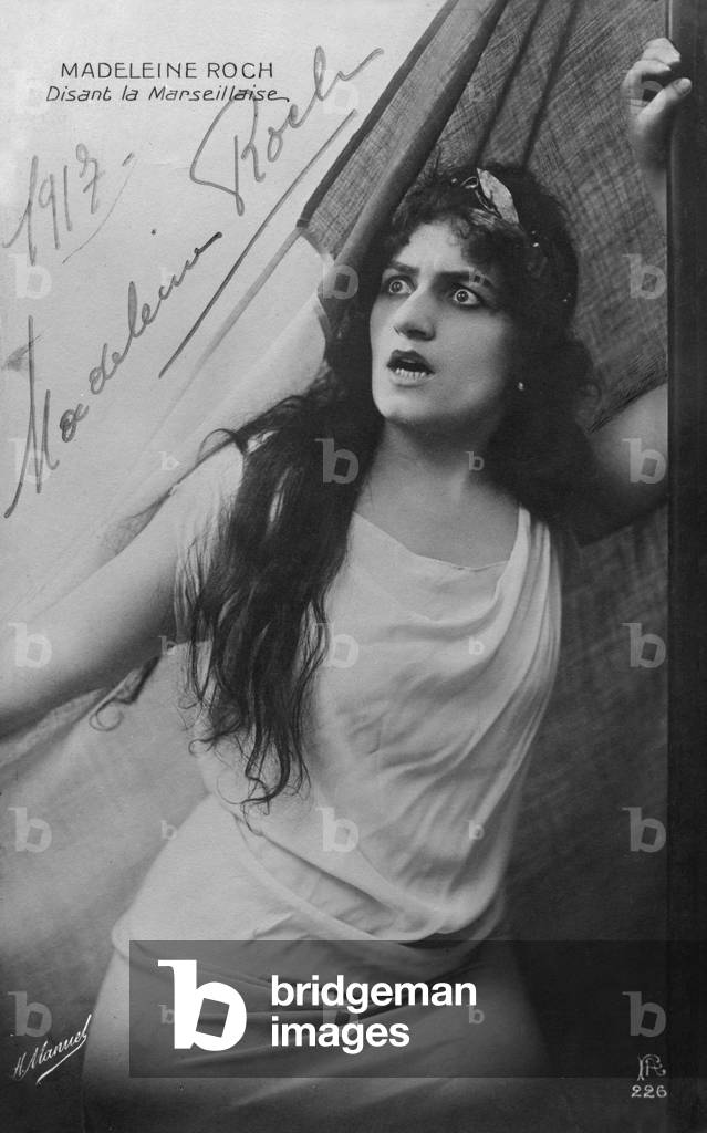 Madeleine Roch, declaiming the Marseillaise