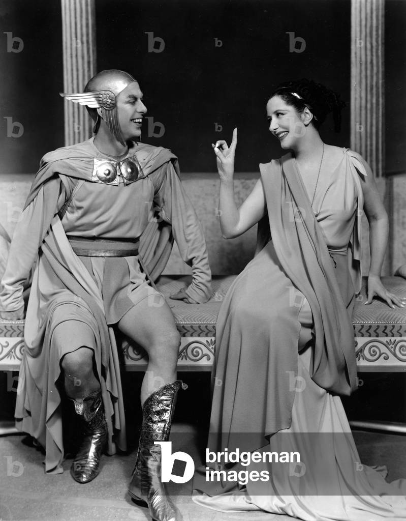 'Amphitryon 38' by Jean Giraudoux with Lynn Fontanne as Alkmena and Richard Whorf as Mercury