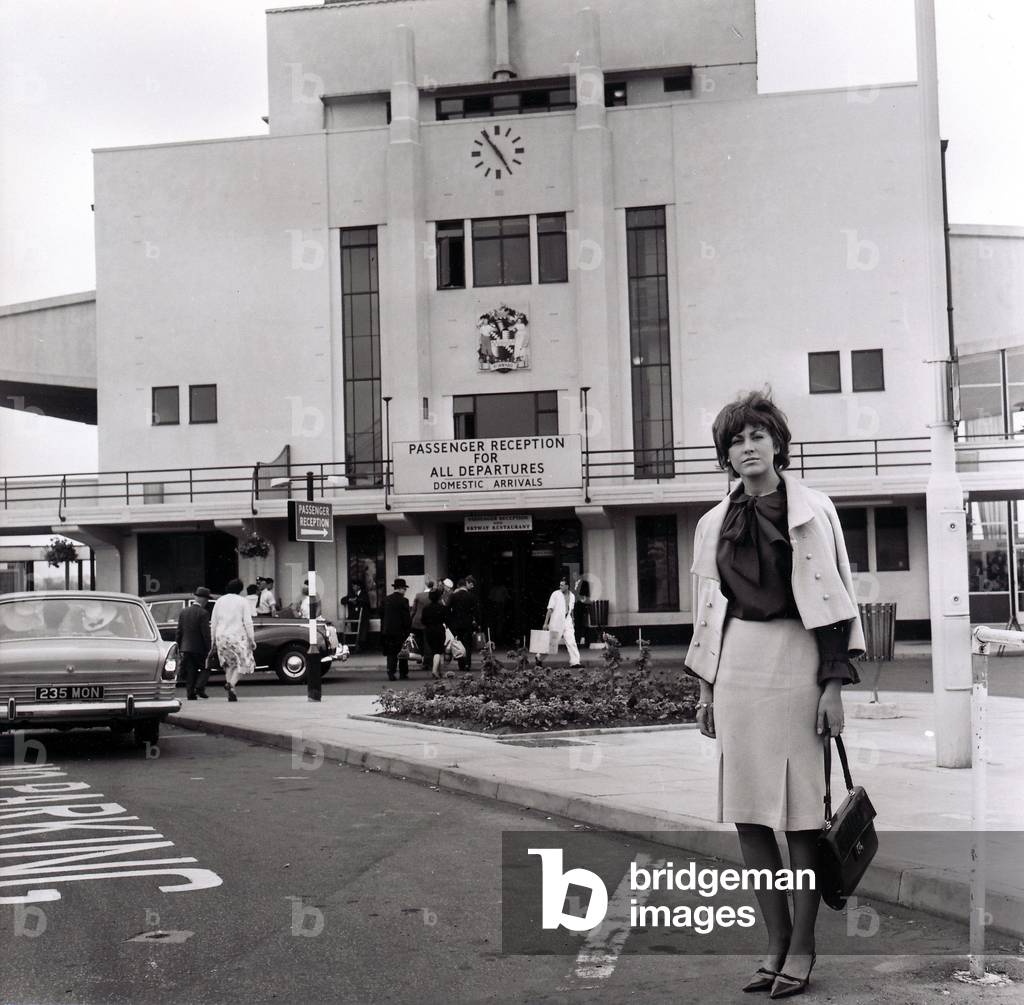 Birmingham Airport, 1965 (b/w photo)