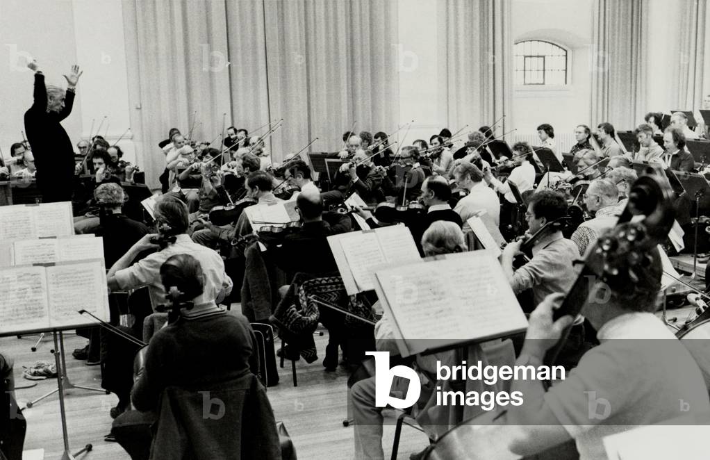Sergiu Celibidache conducting in