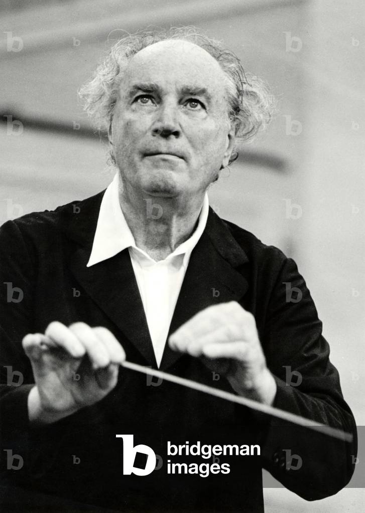 Rafael Kubelik with baton