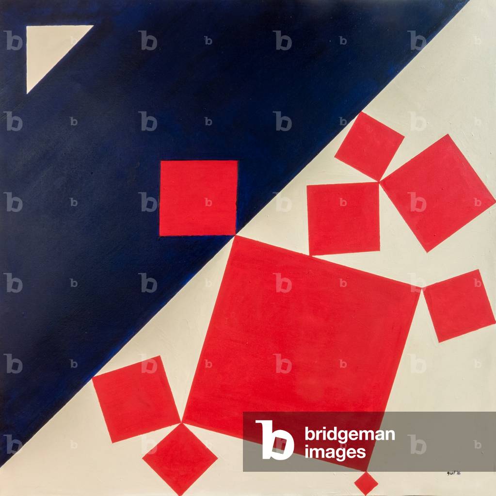 Suprematist Bachus and Ariadne after Titian, 2016 (oil on canvas)