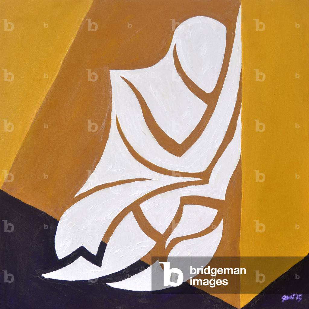 (isn't this where....) Study for Figure Against The Wall, 2015 (oil on canvas)