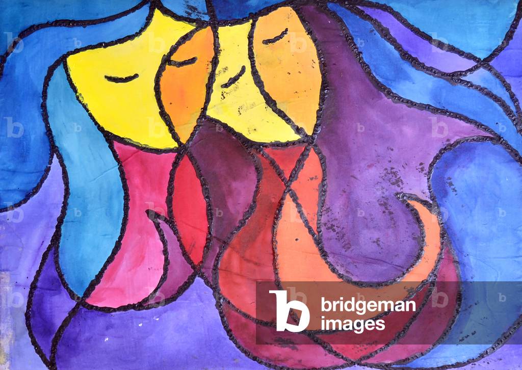 Two of You, 2014 (acrylic on paper)