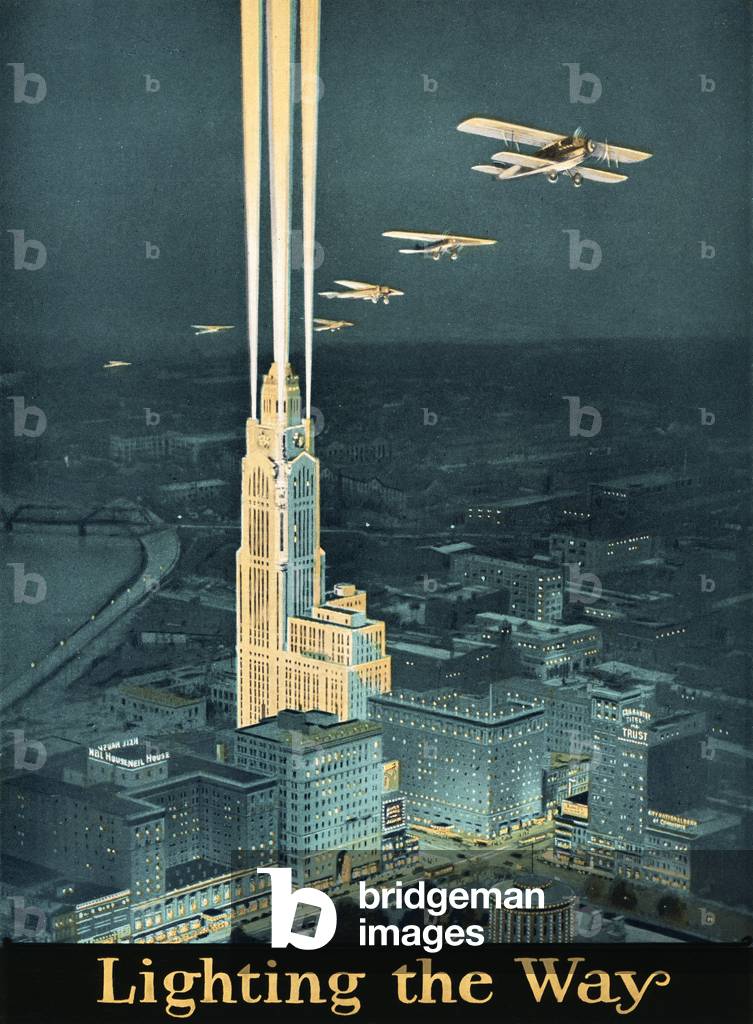 Lighting the Way Illustration, c.1925 (screenprint)