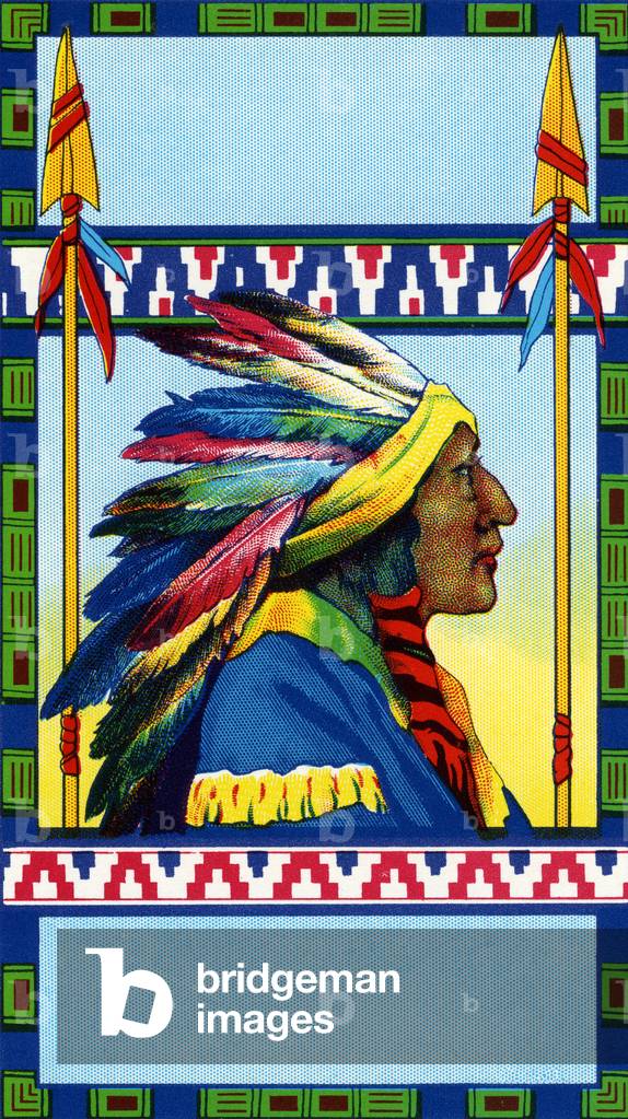 Indian Chief Product Label, 1921 (colour litho)