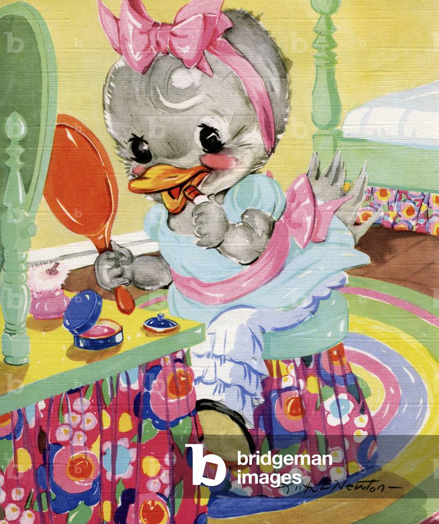 Goosey Goosey Gander from Mother Goose, 1942 (screen print)