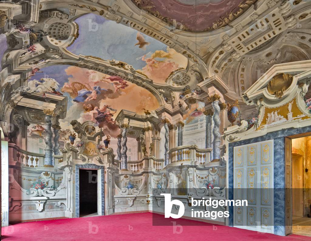 View of the Hall of Parties, Villa Crivelli (formerly Arconati), Bollate, Lombardy, Italy (photo)