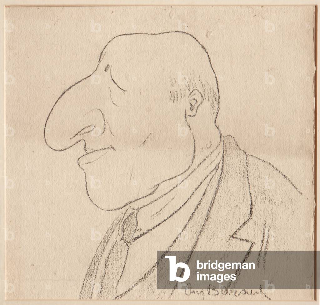 Caricature (black pencil on paper)